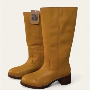 Frye Camryn Campus Banana 9.5 leather NIB MSRP $300